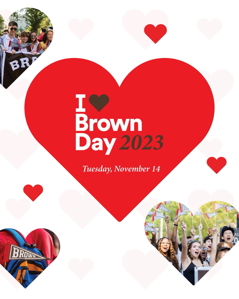 Sustain and enhance what you love most about Brown with your I Heart Brown Day gift. Don’t miss your chance to DOUBLE your impact! Today only, all gifts will be matched 1:1, up to $500,000. 

#iheartbrown 🐻❤️
🔗 brown.edu/go/iheartbrown