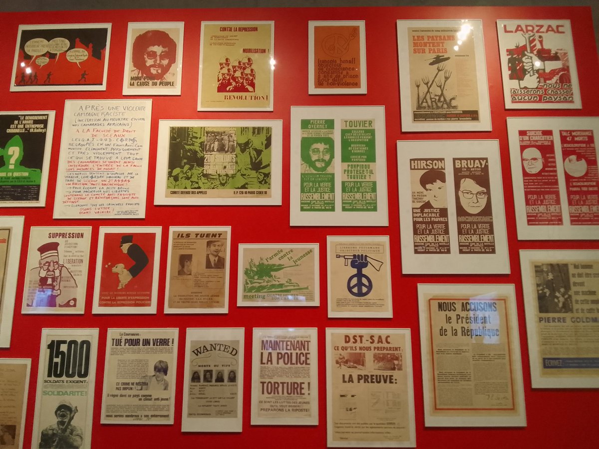 ScPoBibli's tweet image. En visite à @LaContempo_BAM à l'occasion du vernissage de la captivante exposition #Ripostes ! archives de luttes et d'actions, 1970-1974, consacrée aux luttes politiques et sociales qui ont agité la France sous la présidence de G. #Pompidou.