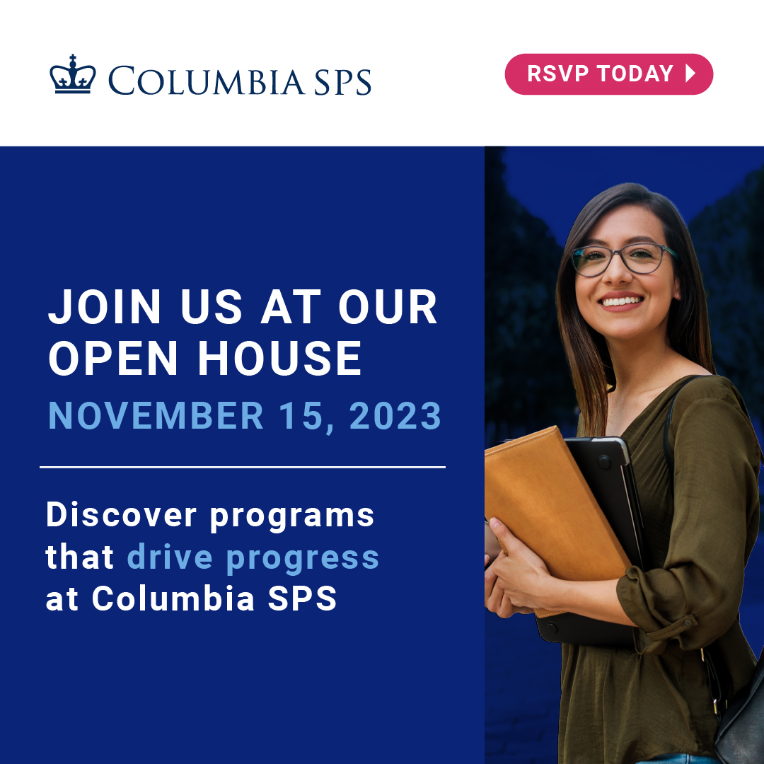Join us on November 15 for the SPS Fall Open House where you can meet our faculty and staff and learn more about the Columbia SPS Master of Science in Political Analytics   sps.columbia.edu/events/sps-fal…