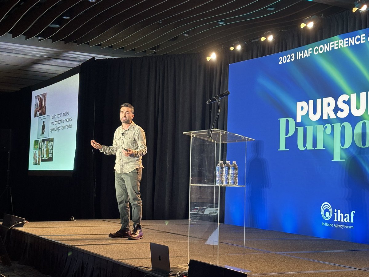 We’re hearing from this year’s title sponsor <a href="/Makers/">makers</a>, with <a href="/SumitAjwani/">sumit</a> describing how his team helps bridge the gap between ideation and creation. #inhouseagency #IHAFConference