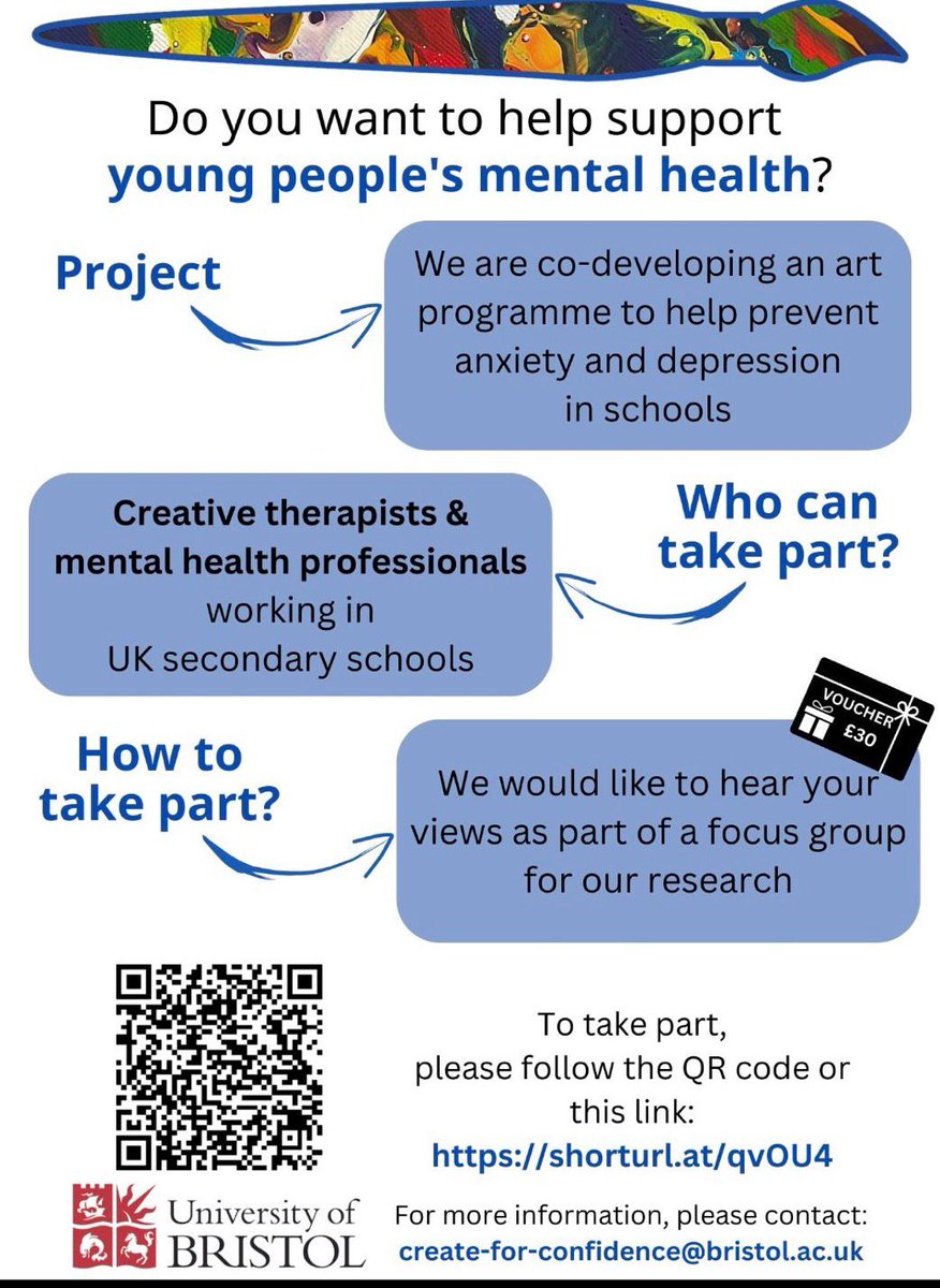 ImogenHarries's tweet photo. If you are enthusiastic about supporting young people's mental health in schools, participating in a focus group will help with research. See below for details #TherapistsConnect https://t.co/zW3oLYBuOZ