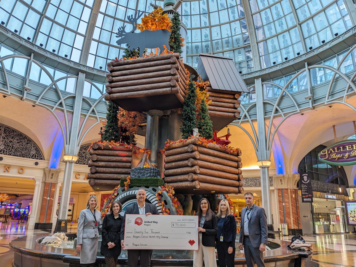 UWNiagara's tweet image. Thank you @Niagara_Casinos for the amazing $75,000 corporate donation in support of our 2023 Campaign! Together, we can continue our shared mission of improving our communities and creating opportunities for those in need. #LocalGiving #LocalImpact