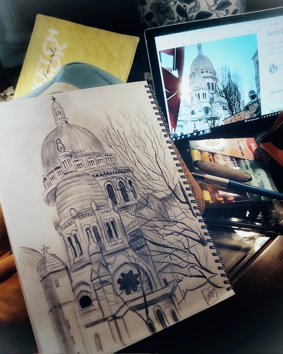 #paris #montmartre #sacrecoeur #enfrance #architecturalillustration #architecturalsketch #sketchbookseries #illustrationart #illustration #illustration_best #illustrated