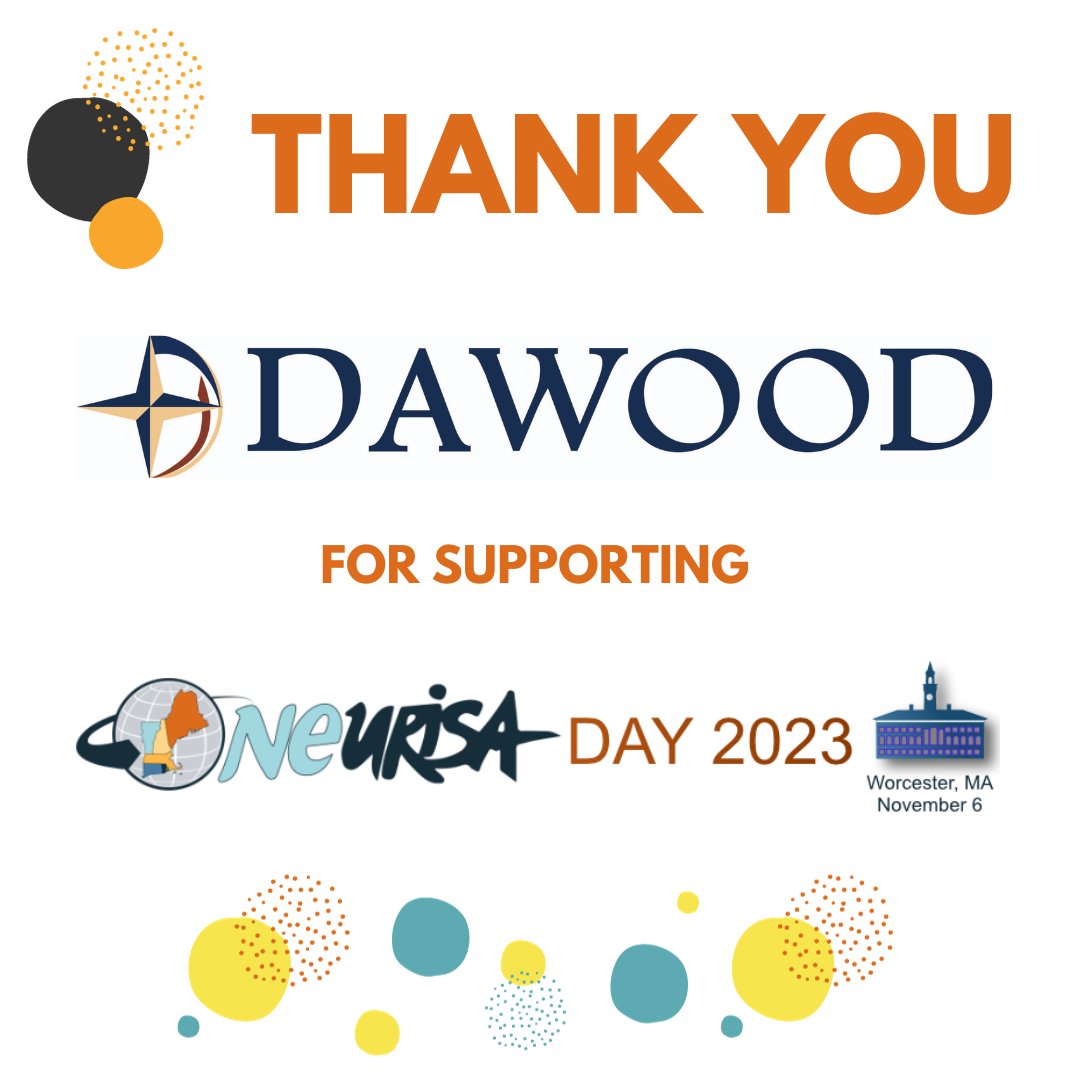 Sending a huge thank you to #DawoodEngineers for being a key sponsor at NEURISA Day 2023! Your commitment to innovation and community has truly made a difference. We appreciate your support in making our conference a resounding success. 🌐 #NEURISADay #SponsorSpotlight