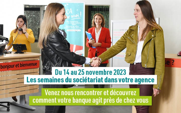 CAAnjouMaine's tweet photo. Rendez-vous aux semaines du sociétariat ❗ 😀 
Du 14 au 25 novembre pour découvrir les actions soutenues sur votre #territoire et venez rencontrer ceux qui font bouger la vie locale
Devenez vous aussi #SOCIÉTAIREENGAGÉ

@CreditAgricole #AnjouMaine #mutualisme #administrateur https://t.co/HmKGIOS84S
