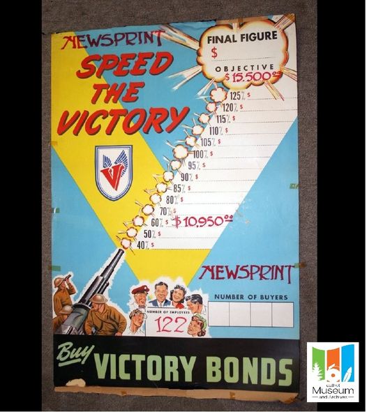 This WWII poster was one of many that used to hang in the Mill during wartime. This one, and many others, was kept by Andrew Devlin who thought people might want to know "what times were like".
qMAS ID: 2013.41.27
#throwbackthursday #worldwars #rembranceday #powellriver