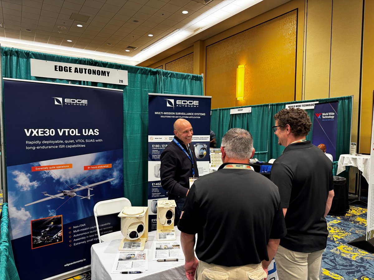 The Edge Autonomy team is at Ft Liberty, NC for Modern Warfare Week! Stop by booth 219 to learn more about our #ISR solutions, which provide leading #optronic #surveillance systems for use on all kinds of #manned and #unmanned systems.