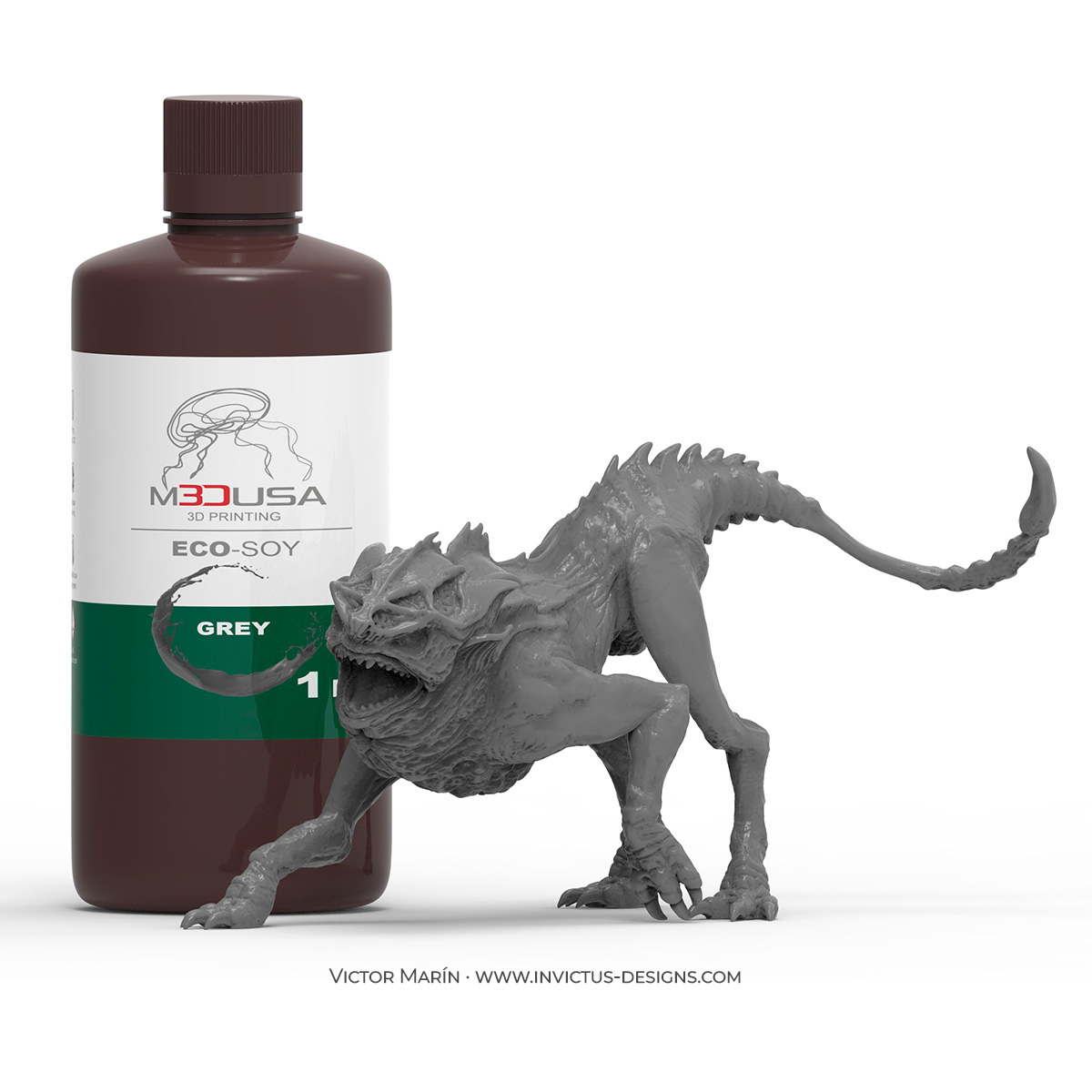 victorinvictus's tweet photo. Es un enorme placer que @Feroca use mis modelos para promocionar su línea propia de resina para impresora 3D llamada M3dusa. Probadlas que son una pasada!!!
Link en comentarios.
#3dprinting #feroca #fx https://t.co/y5a8N7G2T7