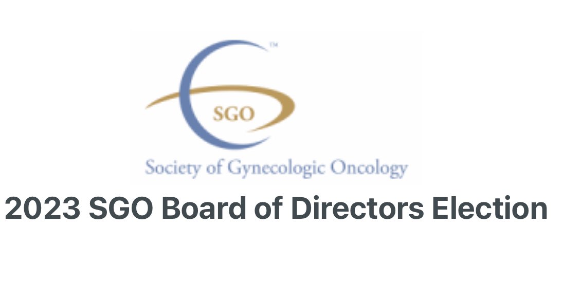 I am so excited to be on the <a href="/SGO_org/">SGO</a> Board ballot 🗳️ 👏 If elected I would address inequity in surgical outcomes and bring a fresh international perspective!