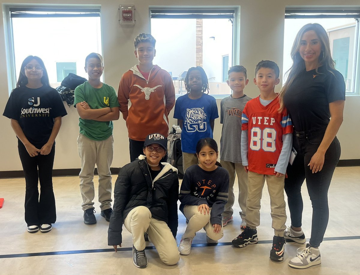 Gen-Tex Week <a href="/jpb_coyotes_BES/">James P. Butler Elementary</a> representing different colleges!! #TeamSISD