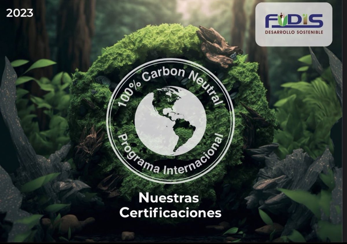 Conozca nuestras certificaciones, nuestro proceso, ¡y nuestros resultados! 
¡Contáctenos! fudis@fudis.info y con gusto le ayudaremos a lograr la carbono neutralidad para su empresa, evento o proyecto. fudis.info/wp-content/upl…