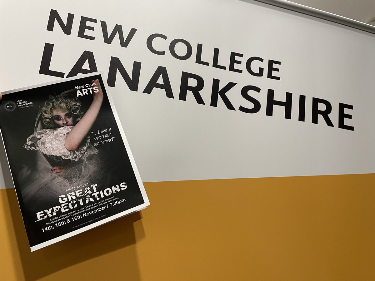 Matthew Smith (@matthewsmithgla) on Twitter photo I am having “great expectations” for this performance tonight by our <a href="/NCLanarkshire/">New College Lanarkshire</a> HND Acting students at #coatbridge campus.  Really looking forward to it. <a href="/NewCLanArts/">New CLan Arts</a> I am having “great expectations” for this performance tonight by our <a href="/NCLanarkshire/">New College Lanarkshire</a> HND Acting students at #coatbridge campus.  Really looking forward to it. <a href="/NewCLanArts/">New CLan Arts</a>