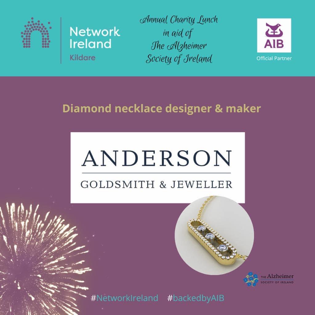 💎 Charity Lunch 💎

A huge thank you to Anderson Goldsmith and Jeweller, Naas who are our diamond necklace designer &amp; maker

One lucky attendee will win this beautifully necklace on Friday 24th November at our Charity Lunch

networkireland.ie/events/EventDe…

#networkireland #BackedbyAIB