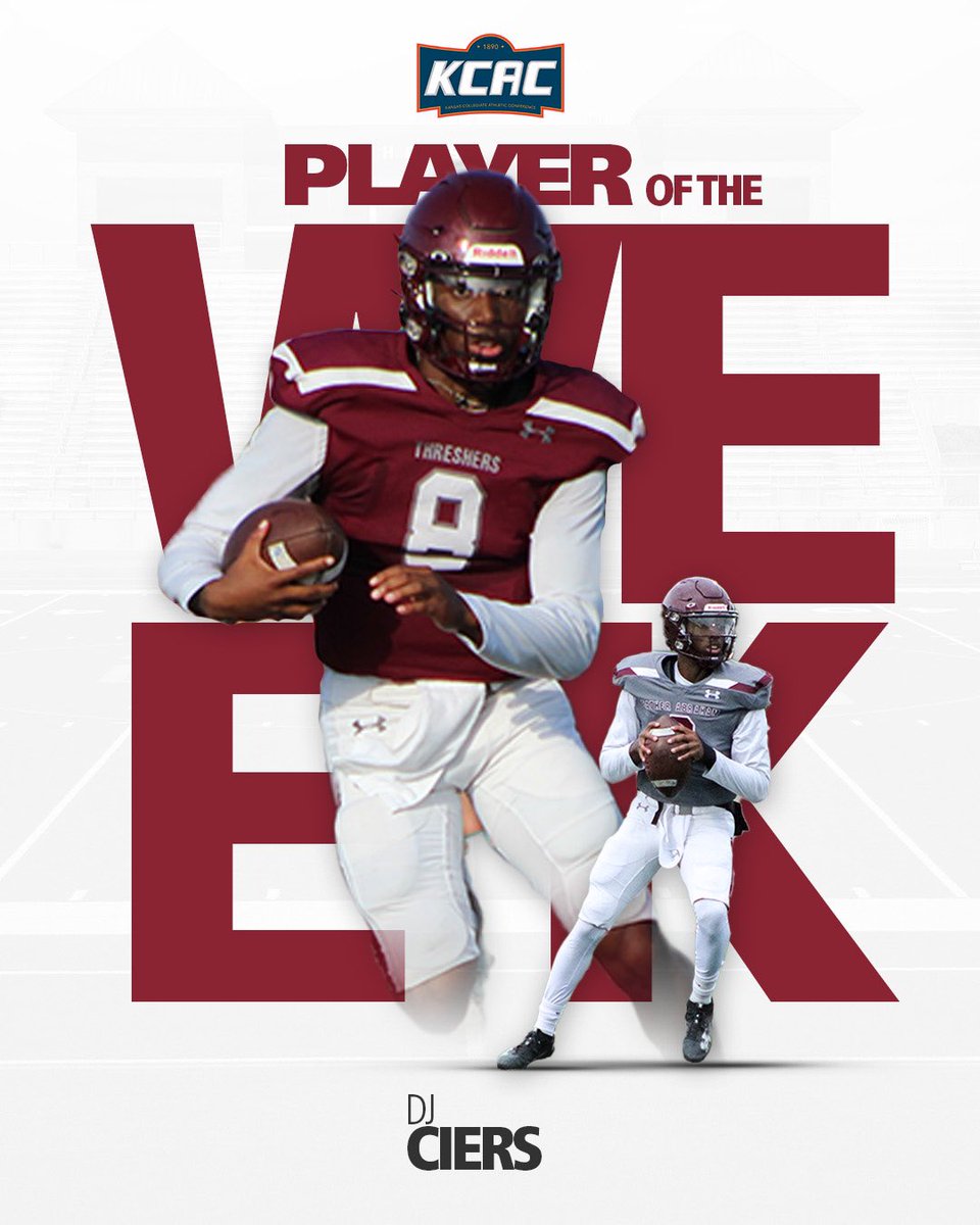 ICYMI QB1 was the KCAC Offensive player of the week!