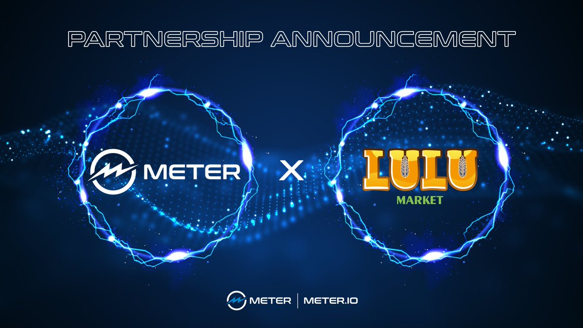 ⚡️Meter.io⚡️ (@meter_io) on Twitter photo ⚡️Exciting Partnership Alert! 🎉 <a href="/Meter_IO/">⚡️Meter.io⚡️</a> x <a href="/LULU_Markets/">LULU Market</a> 🌐
🚀 We're thrilled to partner with #LULUMarket, a cutting-edge #web3 gaming ecosystem. Get ready to "Play, Produce, and Earn" on #MeterNetwork, where virtual gaming meets real-world trading!
🌿 #LULUMarket is ⚡️Exciting Partnership Alert! 🎉 <a href="/Meter_IO/">⚡️Meter.io⚡️</a> x <a href="/LULU_Markets/">LULU Market</a> 🌐
🚀 We're thrilled to partner with #LULUMarket, a cutting-edge #web3 gaming ecosystem. Get ready to "Play, Produce, and Earn" on #MeterNetwork, where virtual gaming meets real-world trading!
🌿 #LULUMarket is