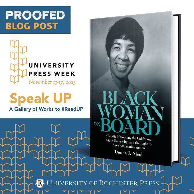 boydellbrewer's tweet photo. University Press Week: Donna J. Nicol offers insight into her upcoming book, "Black Woman on Board", published by University of Rochester Press. https://t.co/ASH2C3brHs
#SpeakUP #UpWeek2023 #ReadUP #UniversityPress @aupresses @donnajnicol https://t.co/tE872jP3l3