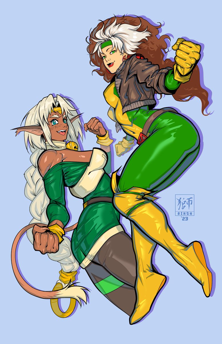 Piece done for NYCC last month of Aisha Clan Clan and Rogue for their shared VA💪 Love these gals!