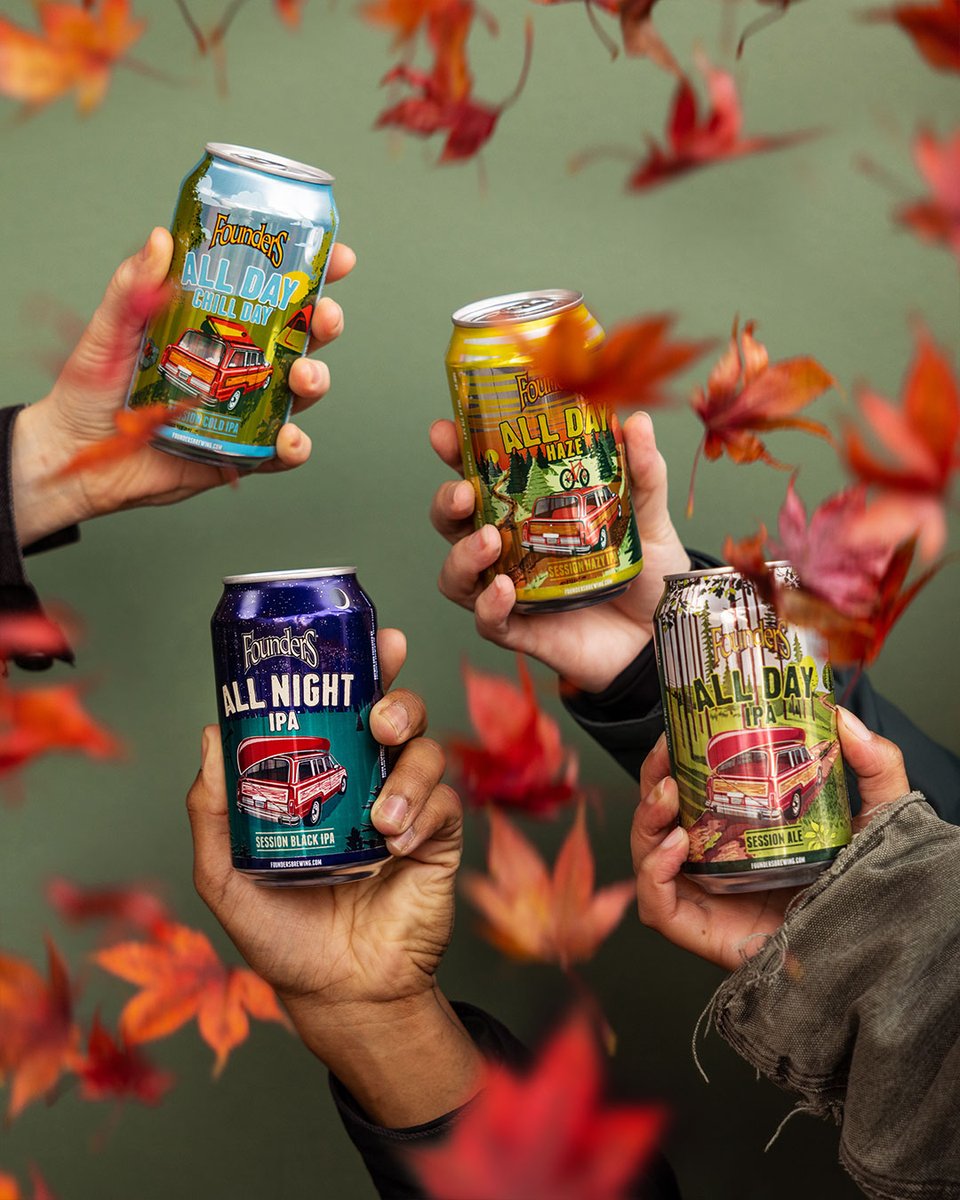 Fall is in full swing, as is the All Day Variety Pack! If you haven't tried it yet, visit the link to find it near you! Let us know which of these refreshing beers we should put in a 15 Pack of its own! bit.ly/FindFBC #foundersbrewing