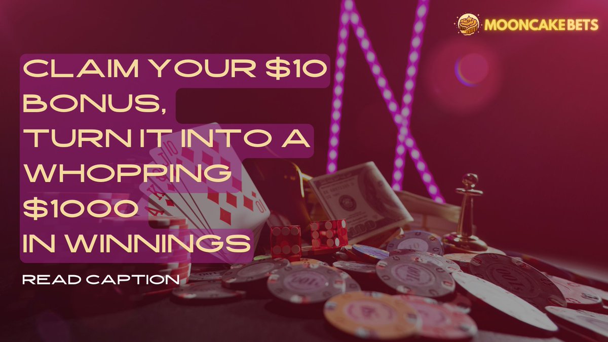Grab your $10 bonus, and unlock your chance of turning it into $1000—yours to enjoy 🤑

Sign up at mooncake.gg now! 🌕🚀
