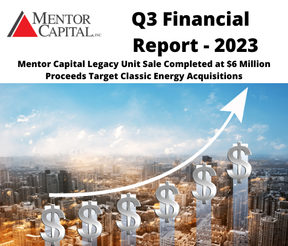 mentor_capital's tweet photo. Mentor Capital Legacy Unit Sale Completed at $6 Million: Proceeds Target Classic Energy Acquisitions
https://t.co/Kmr3imvgXP https://t.co/R0Mp5kqOHz