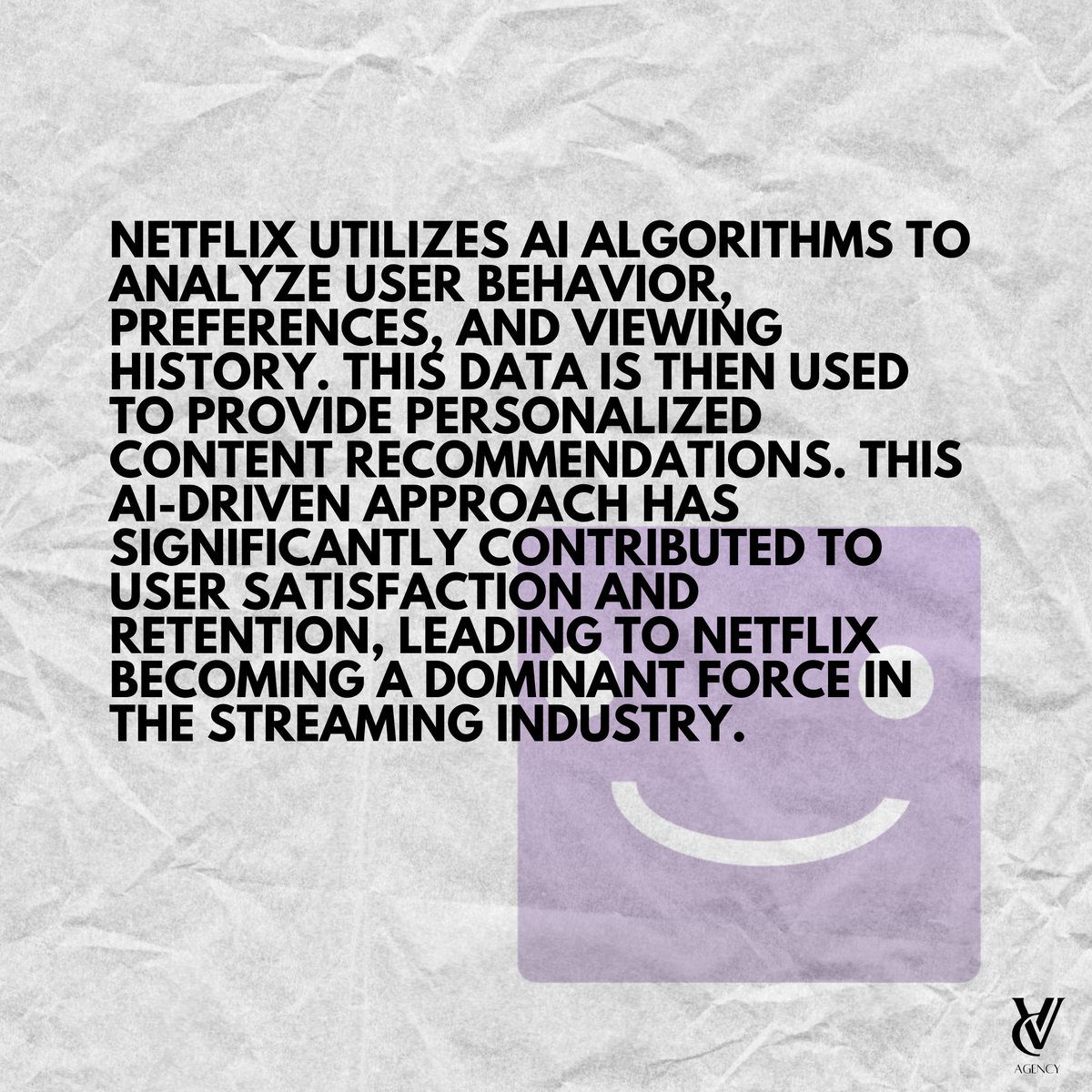 dvagency23's tweet image. &quot;Netflix magic: Where AI meets your viewing desires! 🎬✨ Tailored recommendations, thanks to cutting-edge algorithms analyzing your preferences. Experience satisfaction, fuel retention. AI transforming streaming, one personalized suggestion at a time. 🚀 #NetflixAI #StreamSmart&quot;