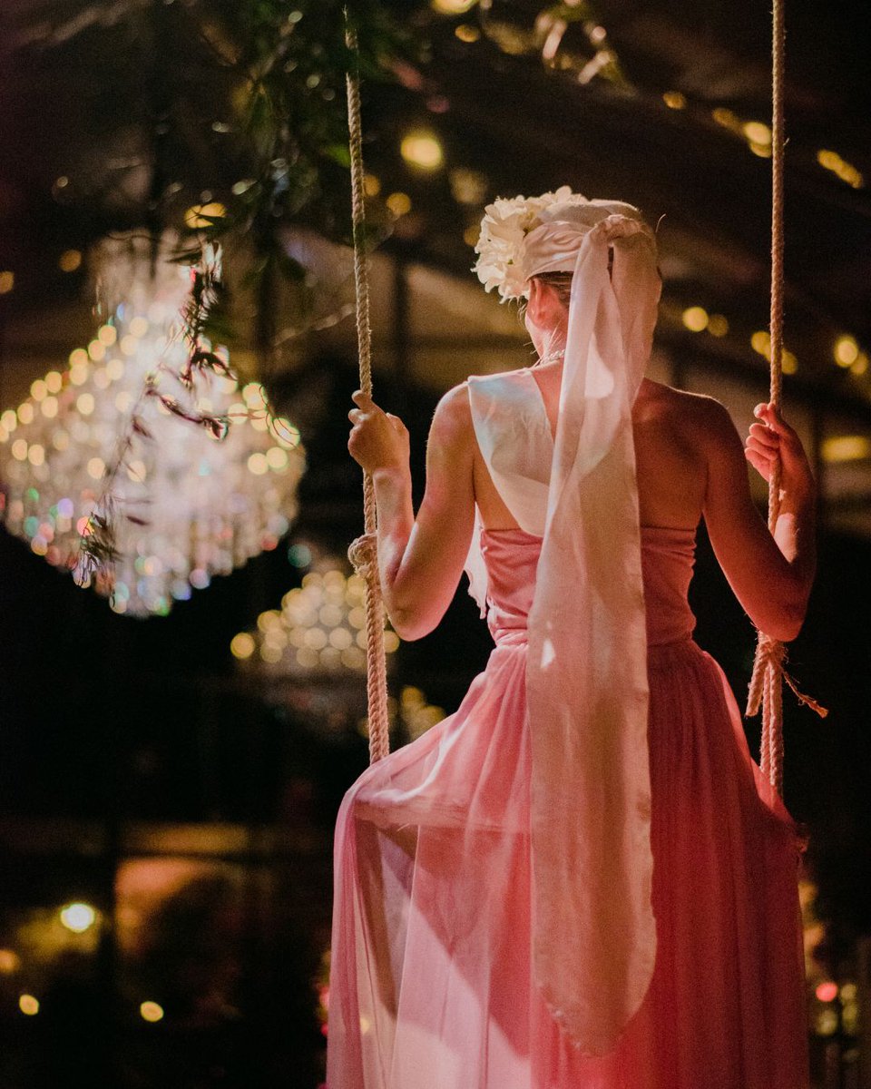 Drama Queens 💕 | Bold & theatrical welcome at a custom-built marquee on the grounds of @TheAdareManor