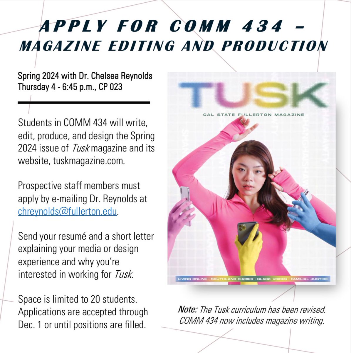 CSUF Department of Communications tweet media