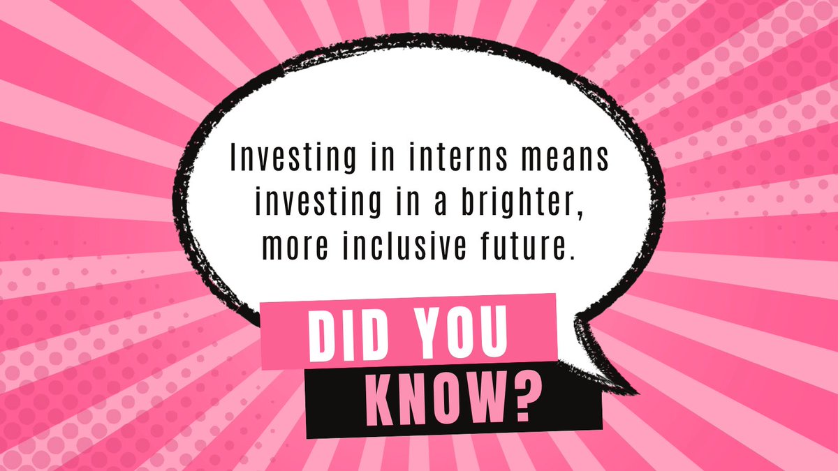 Investing in interns means investing in a brighter, more inclusive future. Let's make fair compensation the norm, not the exception. #PayInternsFairly