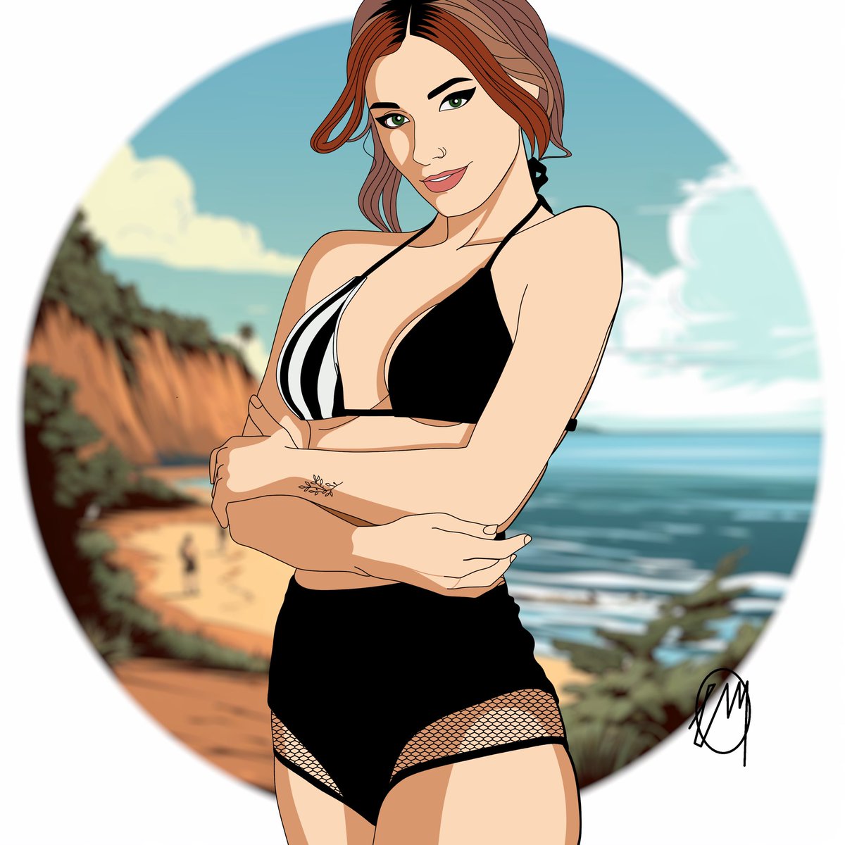 Wishing <a href="/rolyatistaylor/">ROLYAT・ﾟ✧</a> a very Happy Birthday!! (Yes, this was already posted on IG - it looks better here!)
#beautifulgirl #sketch #drawing #bikini #cosplay #cosplaying #cosplayergirl