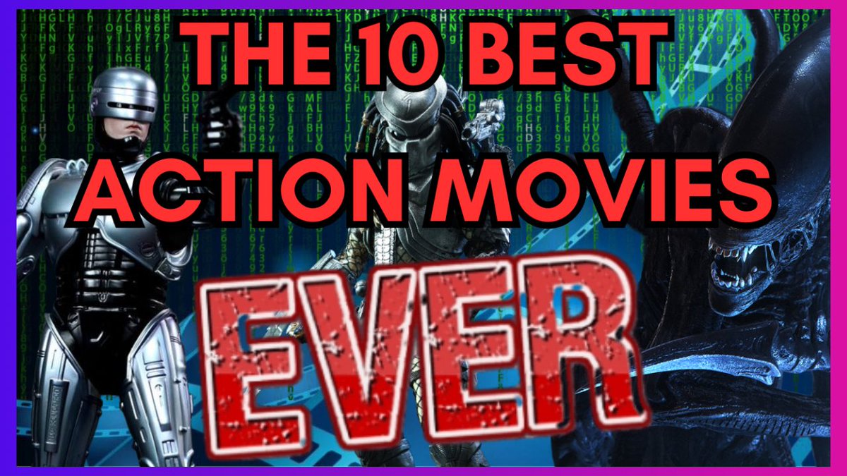 I’ve been having a time out on my YouTube channel due to some family stuff, today I felt like making a video so I put this together. Not gaming but movie related, live from 9pm GMT The Ten Best Action Movies Ever Made!! youtu.be/cunImRVNXeA #action #Aliens #robocop #predator