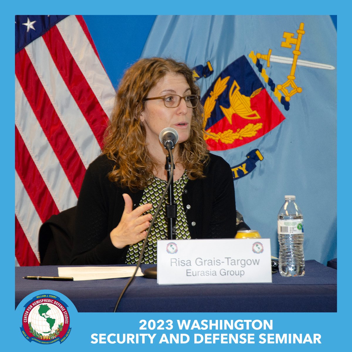 WJPerryCenter's tweet image. Thank you to Christopher Kojm of @GWtweets and Risa Grais-Targow of @EurasiaGroup for sharing their insights on intelligence as a statecraft this morning at #WSDS2023.
