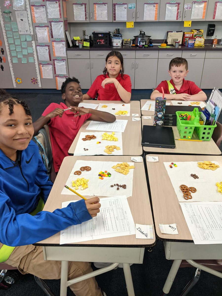 5th graders can demonstrate and explain that mixtures of solids can be separated based on observable properties of their parts such as particle size, shape, and color. 
<a href="/HCPS_STEM/">@HCPS_STEM</a>
@weareHAEST
<a href="/CannellaElem/">Cannella Elementary</a>
<a href="/HCPSElemScience/">HCPSElemScience</a>