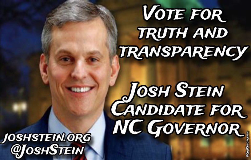 #DemVoice1 #wtpBLUE #DemsAct Josh Stein and his wife both grew up in NC and couldn't love a state more; to Josh, North Carolina is the perfect place to raise a family and live amidst natural beauty; Josh is running for Governor to restore NC values and to lead with NC values