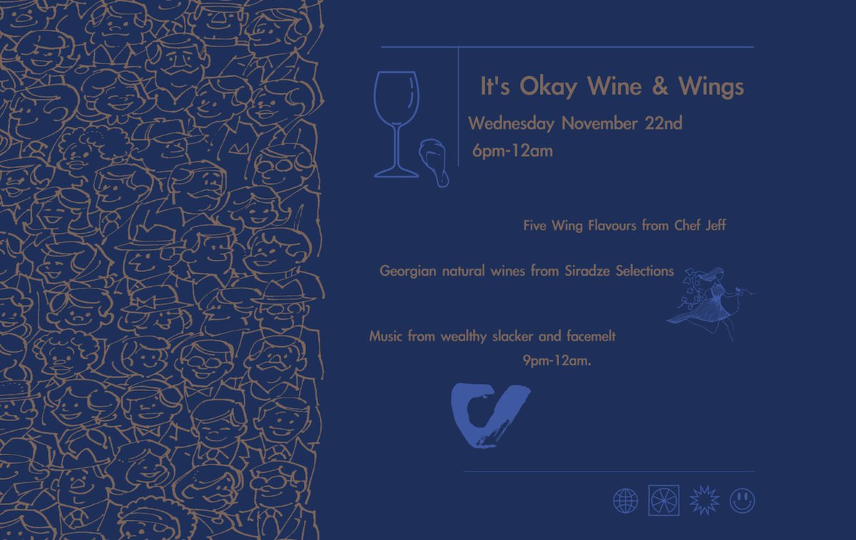 On Nov. 22nd, It's Okay Bar is hosting local wine importer, Anna Siradze (Siradze Selections Ltd.), for a Georgian wine pop-up. Nothing too wild - just natural wines, chicken wings, and good times...Tickets are already getting low! scoutmagazine.ca/2023/11/14/mar…