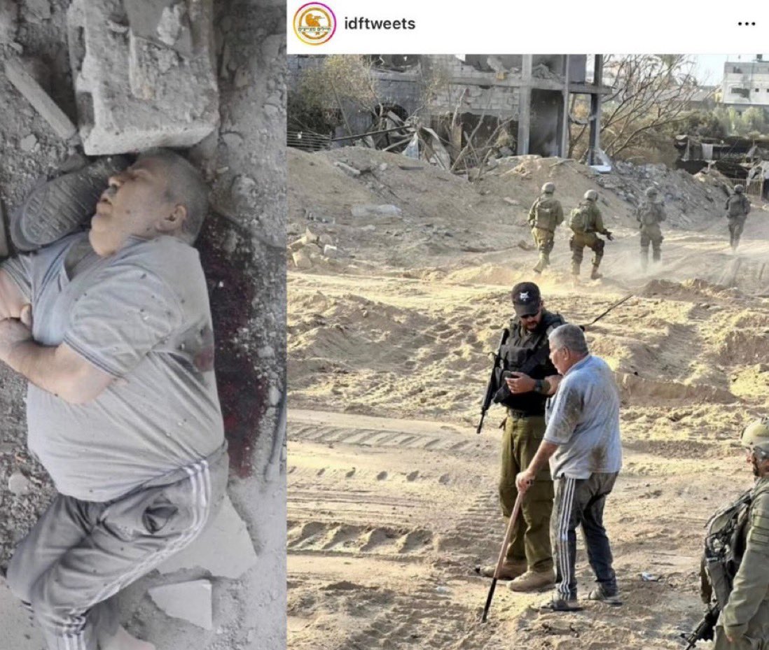 IKhorschid_Ir's tweet photo. Israelische Medien machten zunächst Fotos mit dem alten Palästinenser
Dann erschossen sie den Palästinenser #Gaza https://t.co/47mBeIWCbI