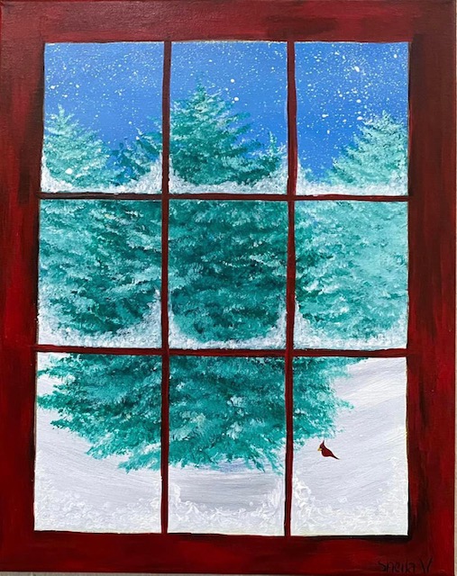 CCwithSheila's tweet photo. Join me for this Paint &amp; Sip event and paint this window winter holiday scene.  Paint &amp; Sip event at The Treasured Olive (Winter Haven, FL) on November 26 from 4:30-6:30 pm. $45 with all materials included. Your 1st glass of wine is FREE.
https://t.co/hfgEV7nfkp https://t.co/cEIXLRj6uj