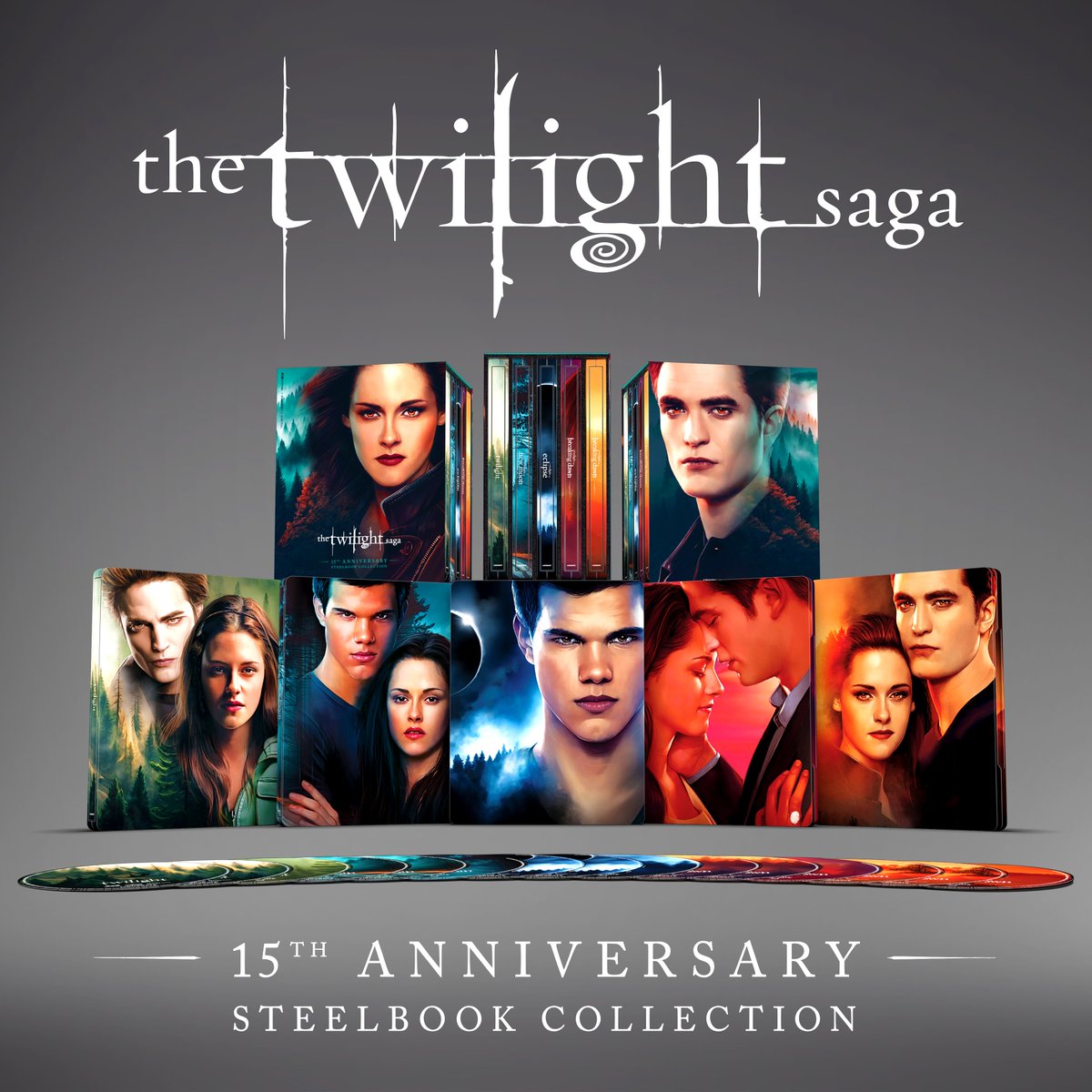 how you likin' the steelbooks, girl? the 15th anniversary SteelBook collection of THE TWILIGHT SAGA is now available exclusively at @bestbuy: bit.ly/TwilightSagaSt…