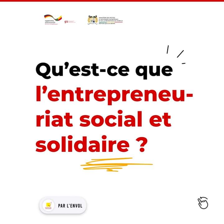lEnvolBj's tweet photo. L'entrepreneuriat social et solidaire, qu'est ce que s'est ?
Au travers de ce carrousel, nous vous amenons à la découverte de cette nouvelle forme d'entreprise, d'entreprendre.
#BeninESSTour #ESSBenin #AmbassadeurESS #AmbassadeurESSBénin #EntrepreneuriatSocial #Solidarité https://t.co/E68hAod6cP