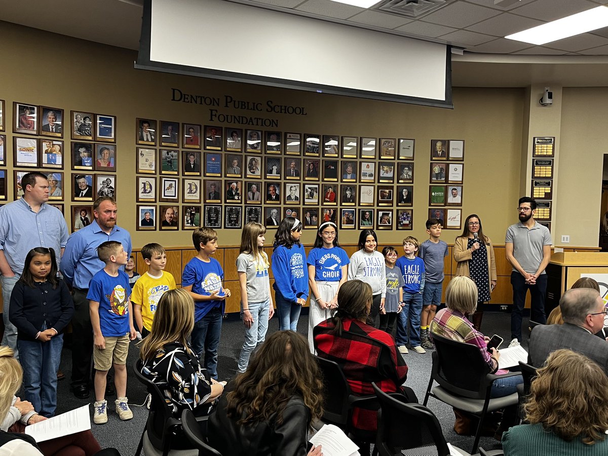 We could not be more proud of the  <a href="/EversParkElem/">EversParkElementary</a> Guitar Club members who represented our school at the <a href="/dentonisd/">Denton ISD</a> board meeting by leading the pledges tonight. They were beaming with pride. #DentonISDengaged