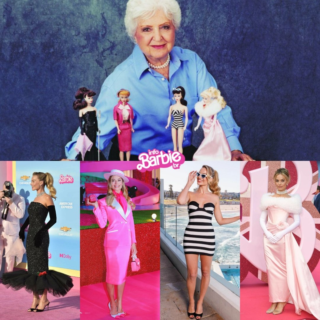 A Ruth Handler estaria tão orgulhosa vendo a homenagem as bonecas #Barbie que a Margot fez e o impacto que o suas criações  tem ainda hoje. 💗