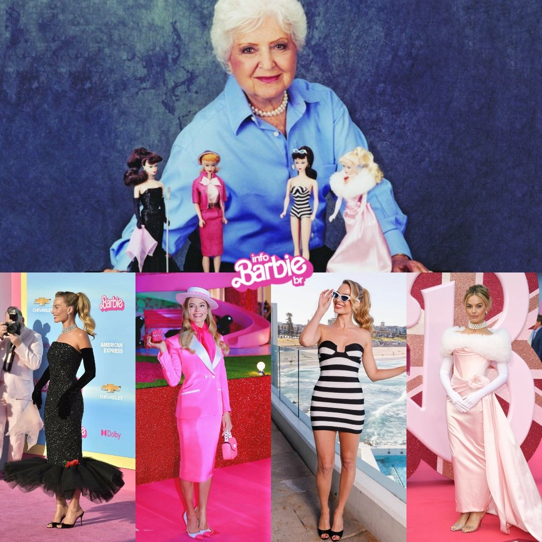 A Ruth Handler estaria tão orgulhosa vendo a homenagem as bonecas #Barbie que a Margot fez e o impacto que o suas criações tem ainda hoje. 💗