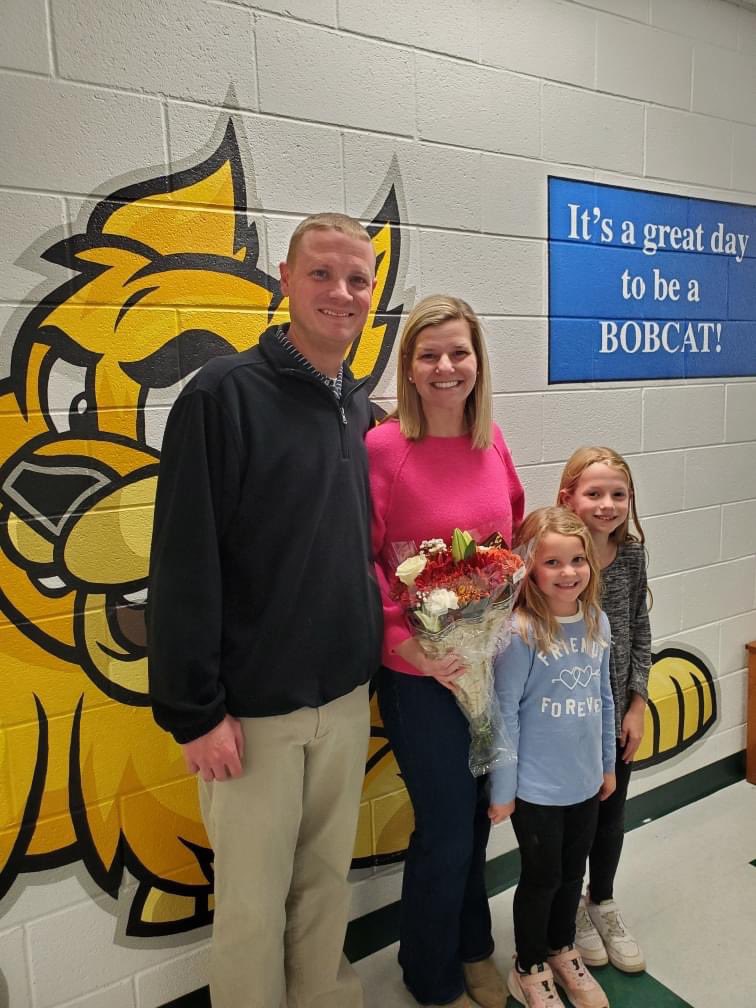 Congratulations to our very own Mrs. Katie Brown for being recognized as our 2023-24 MBES Teacher of the Year!  Mrs. Brown is an amazing and inspiring teacher and we are so fortunate to have her working with our Bobcats

Thank you, Katie, for all that you do...Congratulations!