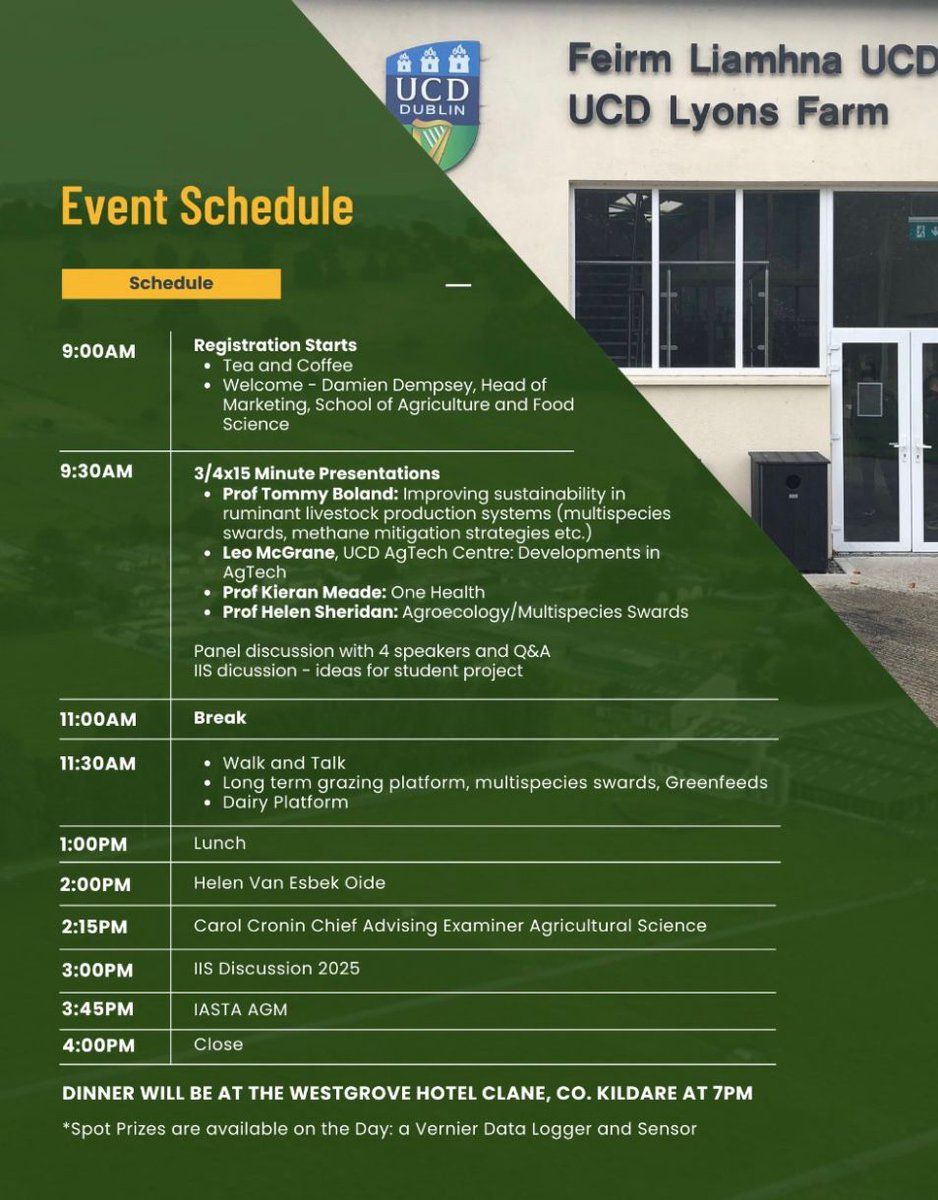 Ag science teachers:- great lineup this Saturday in UCD Lyons Farm. #AgVenture2023 <a href="/farmersjournal/">Irish Farmers Journal</a> <a href="/AgriAware/">Agri Aware</a> <a href="/oide_Ireland/">Oide Schools' Support Service, Ireland</a> <a href="/Examinations/">Examinations</a> <a href="/RTECountryWide/">CountryWide</a>