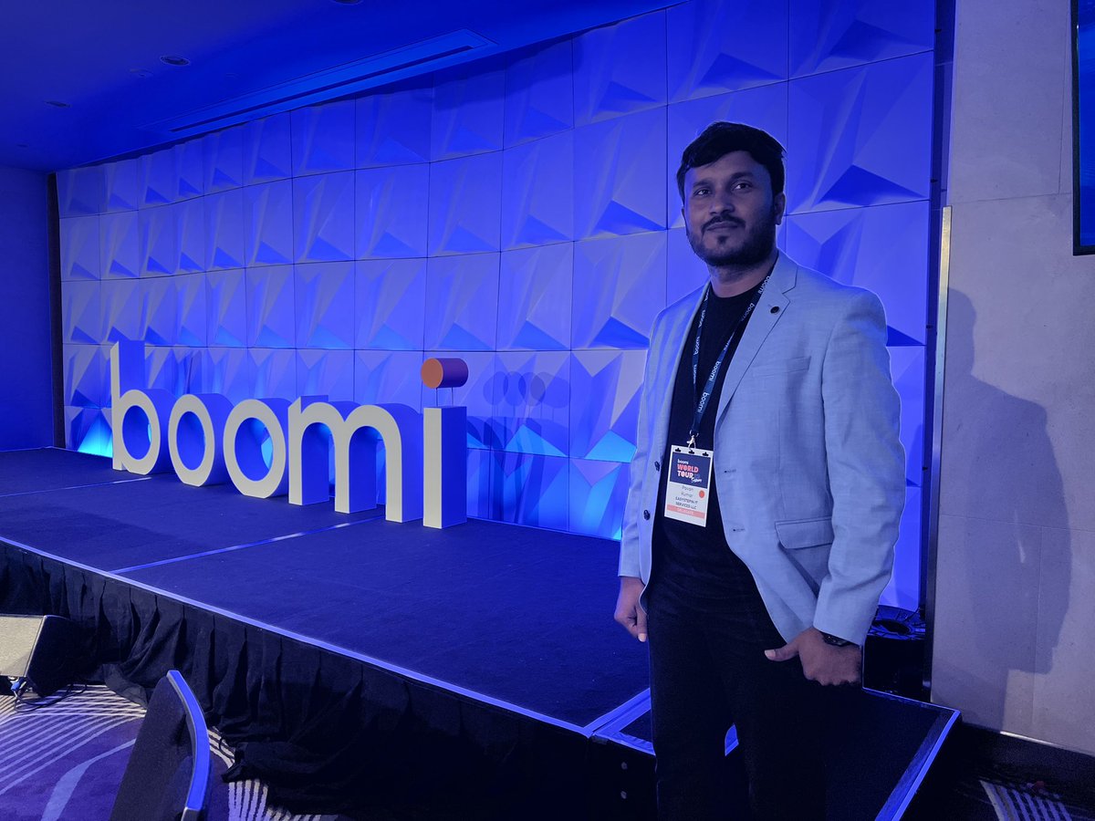 pavankumaresi's tweet photo. Day 2 quick glance 2 with few friends and crowd
EasyStepIn is helping customers their Digital Transformation journey using Boomi AI an intelligent and integration platform
#boomi #easystepin #apimanagement #ai https://t.co/DggwDeG8g0