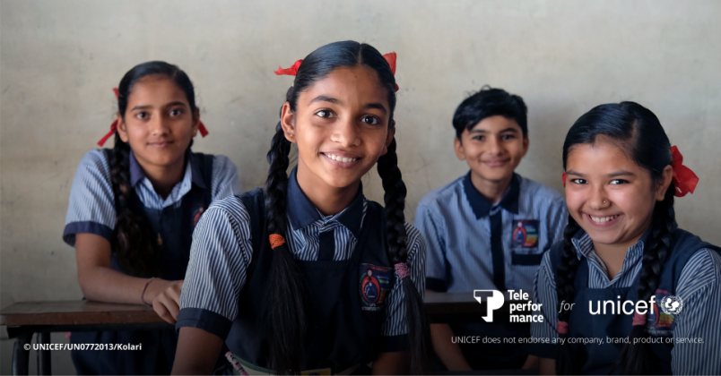 wearetpgroup's tweet photo. Teleperformance is honored to have forged in 2022 a three-year partnership with UNICEF to support their education programs for children in India.

Read more about this partnership: https://t.co/bzlMULPuBi 

#COTW #InspiredToBeTheBest https://t.co/lvpw4VeNIz