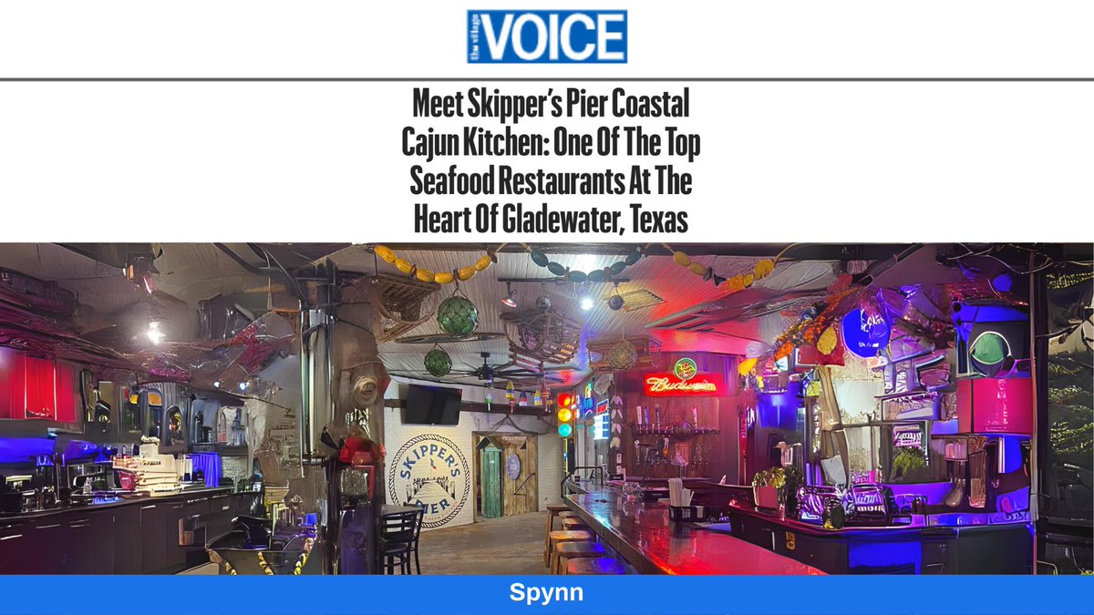 spynn_co's tweet image. 🎉Thrilled to see Skipper’s Pier Coastal Cajun Kitchen shine in Village Voice! 🍴Your brand could be next with Spynn’s publicity prowess. 🚀 #SpynnCo #GuaranteedPublicity #GetFeatured #GetOnForbes