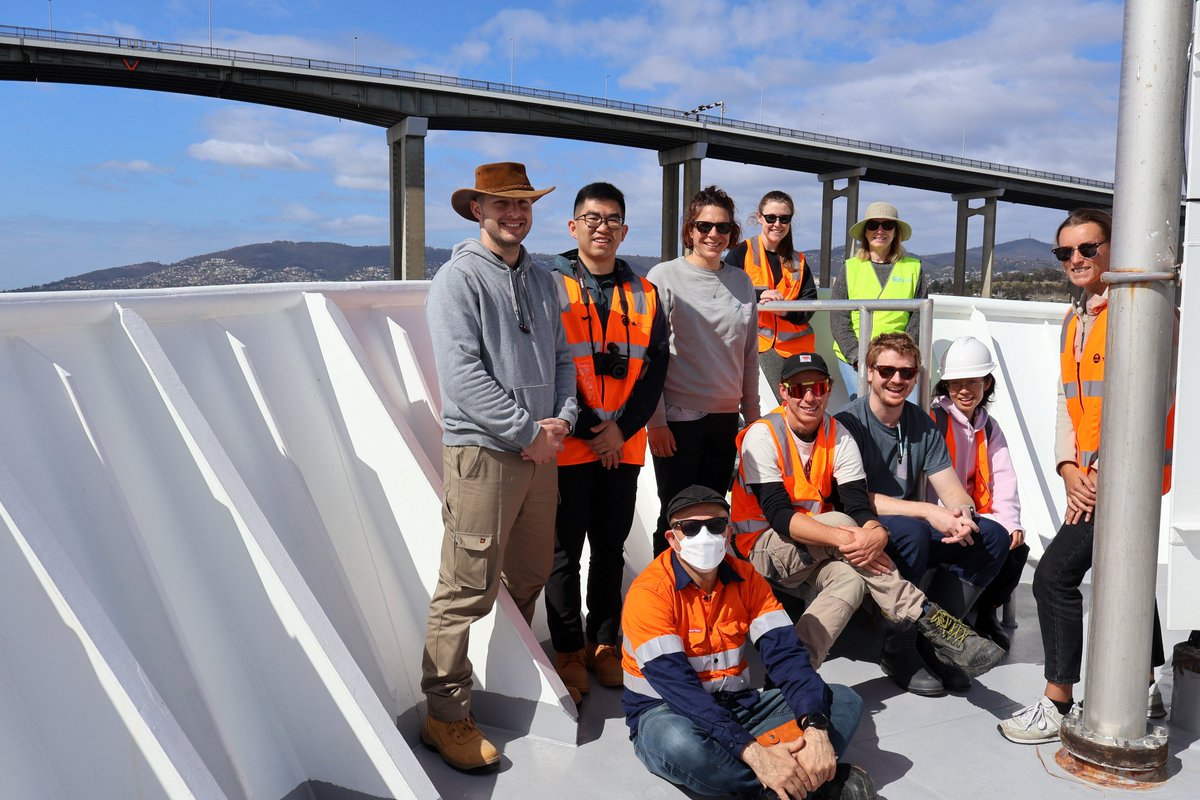 Australian Antarctic Program Partnership (@ant_partnership) on Twitter photo As we depart <a href="/cityofhobarttas/">City of Hobart</a>, some of the science team soak up the sun before more than a month of hard work at sea begins. As we depart <a href="/cityofhobarttas/">City of Hobart</a>, some of the science team soak up the sun before more than a month of hard work at sea begins.