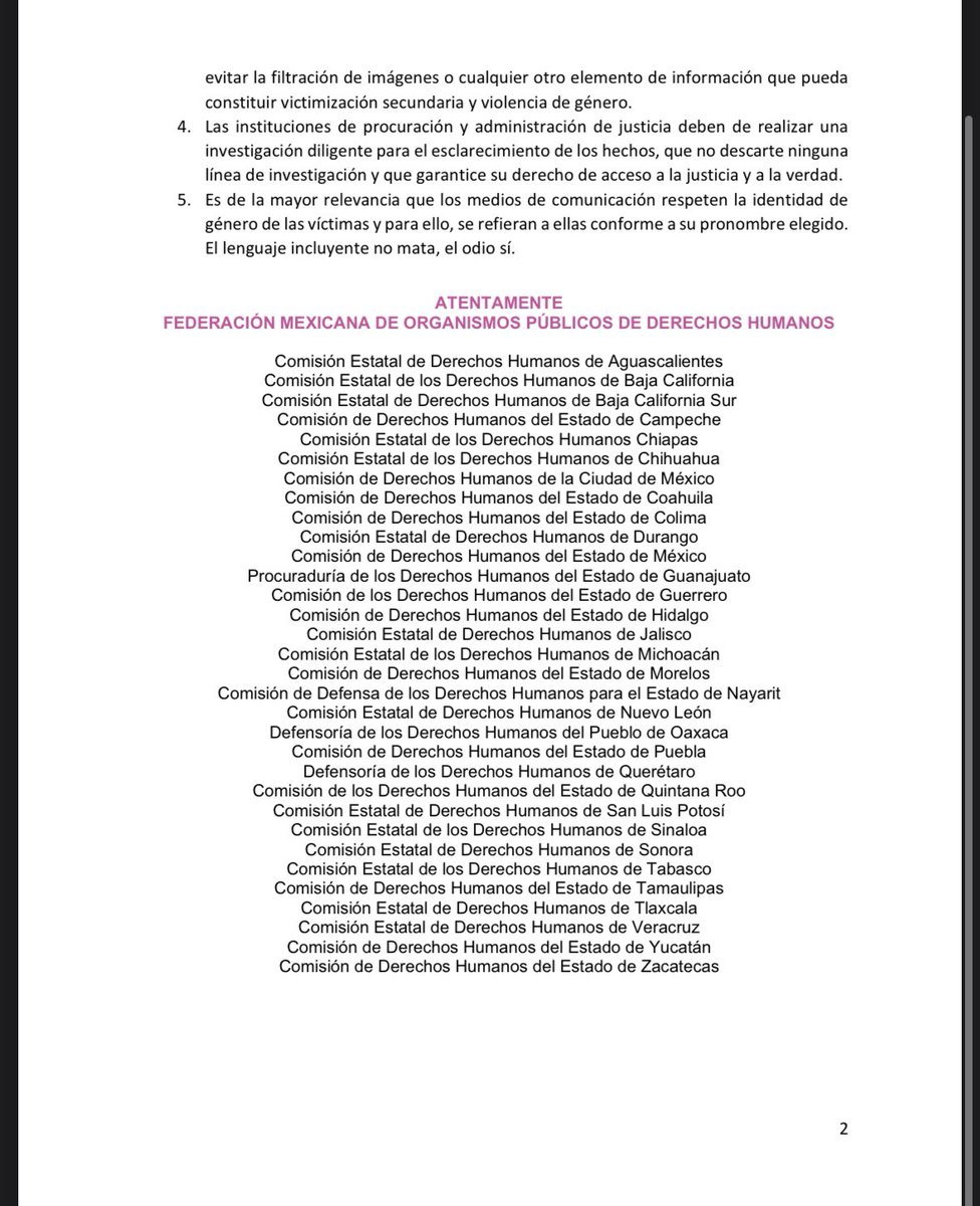 #Pronunciamiento La FMOPDH hace un llamado a la realización de una exhaustiva investigación de los hechos ante la muerte del Magistrade #OcielBaena Saucedo y su acompañante.