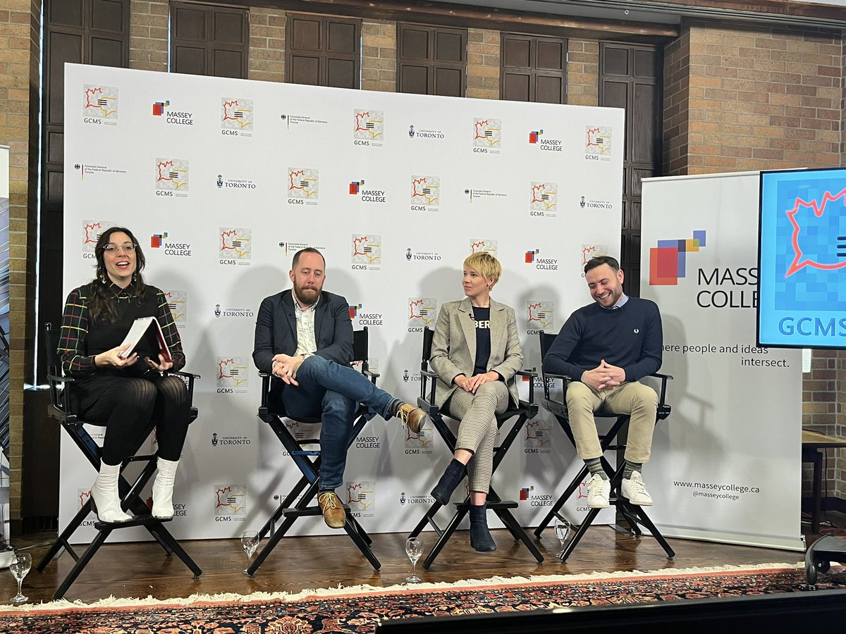GermanyinTO's tweet image. The 5th German Canadian Media Symposium unfolded today, offering deep insights into news room challenges in times of crisis and division. Grateful to our exceptional panelists from GER🇩🇪 and CAN🇨🇦, and everyone contributing to this transformative journey!#GCMS2023 #MasseyCollege