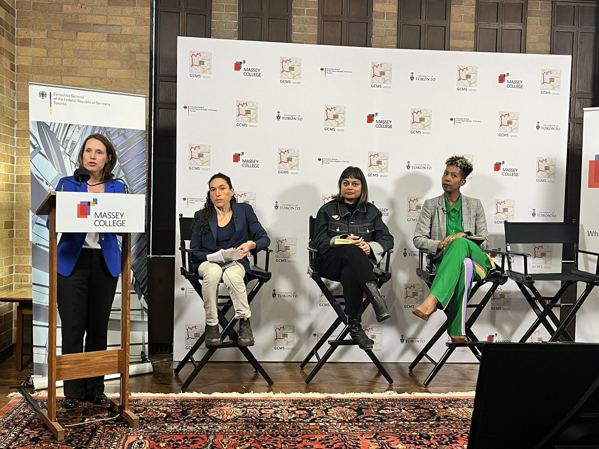 GermanyinTO's tweet image. The 5th German Canadian Media Symposium unfolded today, offering deep insights into news room challenges in times of crisis and division. Grateful to our exceptional panelists from GER🇩🇪 and CAN🇨🇦, and everyone contributing to this transformative journey!#GCMS2023 #MasseyCollege
